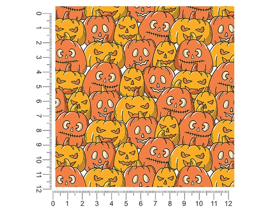 Orange Frenzy Halloween 1ft x 1ft Craft Sheets