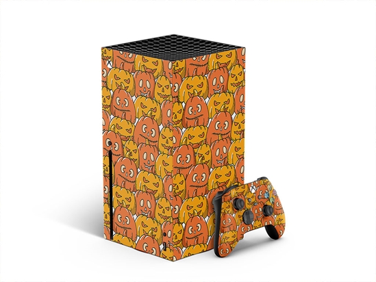 Orange Frenzy Halloween XBOX DIY Decal
