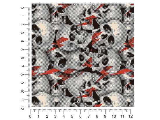 Ziggy Skulldust Skull and Bones 1ft x 1ft Craft Sheets