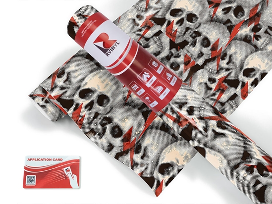 Ziggy Skulldust Skull and Bones Craft Vinyl Roll