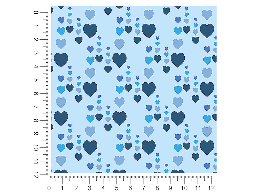 Window Rain Heart 1ft x 1ft Craft Sheets