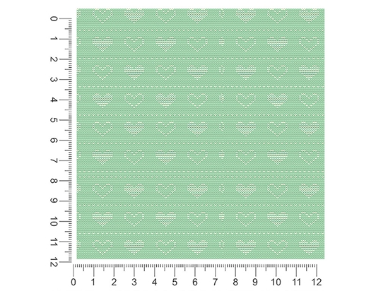 Bashful Teal Heart 1ft x 1ft Craft Sheets