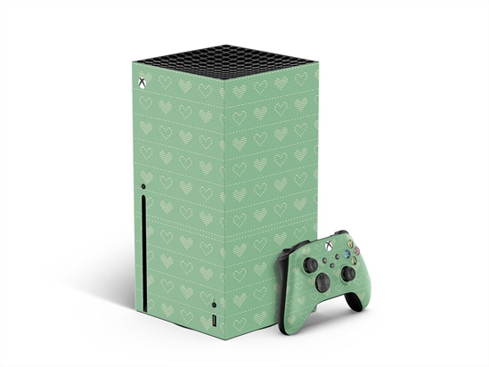 Bashful Teal Heart XBOX DIY Decal