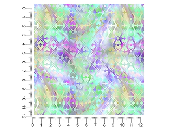 Iridescent Charm Heart 1ft x 1ft Craft Sheets