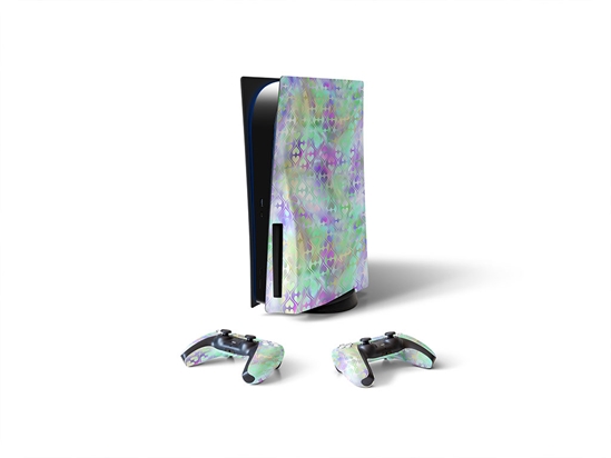 Iridescent Charm Heart Sony PS5 DIY Skin