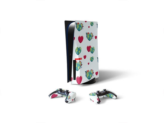 Join Hands Heart Sony PS5 DIY Skin