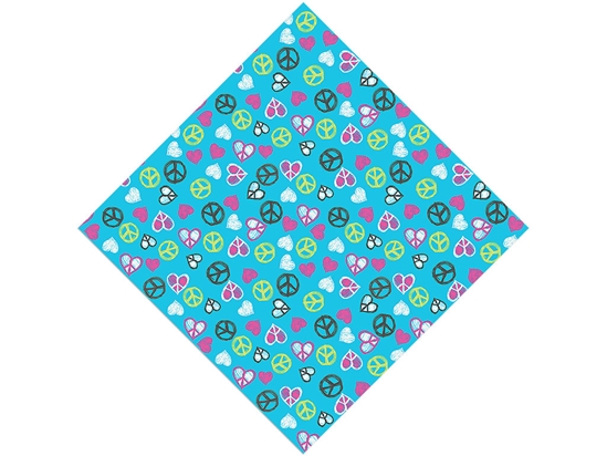 Peace And Love Heart Vinyl Wrap Pattern