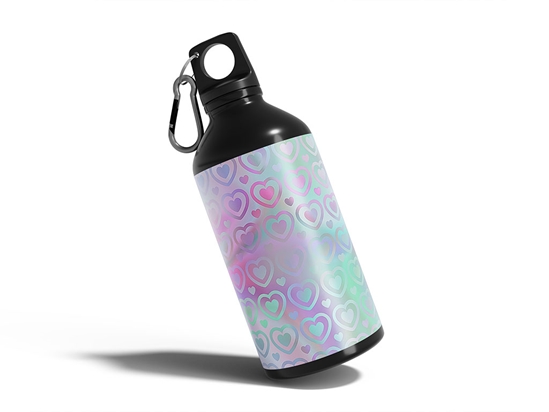 Reach Out Heart Water Bottle DIY Stickers