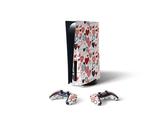 Overwhelming Love Heart Sony PS5 DIY Skin