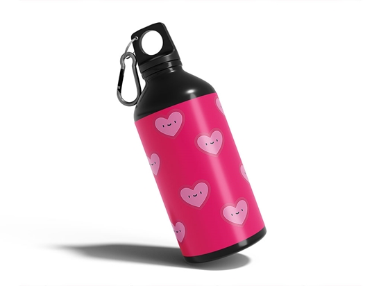 True Contentment Heart Water Bottle DIY Stickers