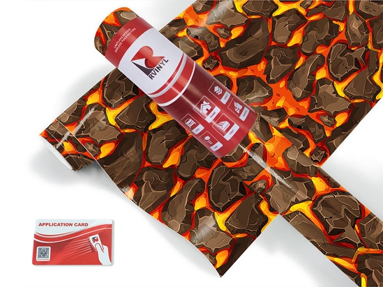 Cartoon Magma Lava Craft Vinyl Roll