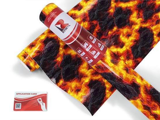 Dangerous Hotspot Lava Craft Vinyl Roll