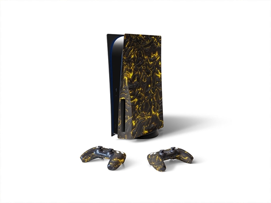 Luminous Glow Lava Sony PS5 DIY Skin