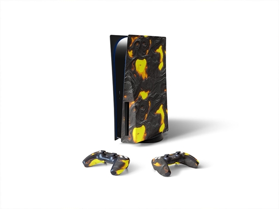 Pompeiian Despair Lava Sony PS5 DIY Skin