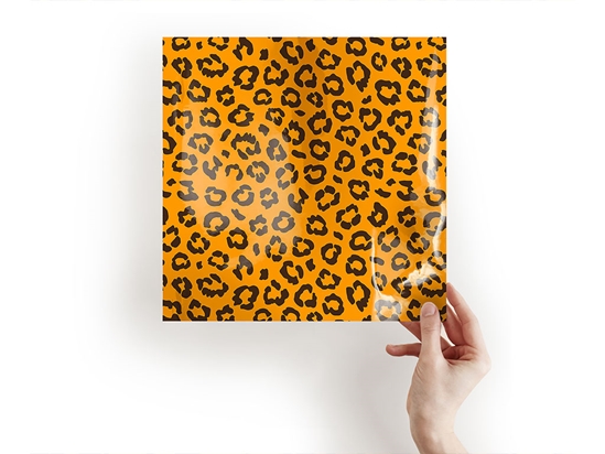 Orange Leopard Animal Print Craft Sheets