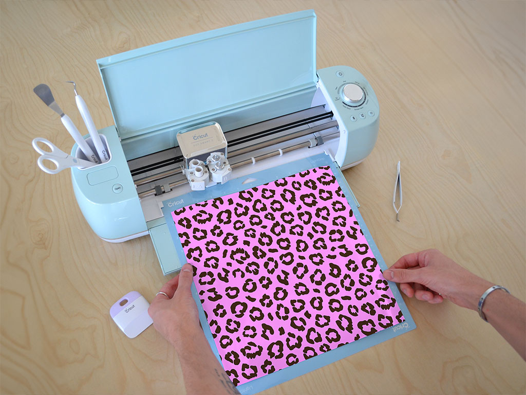 Pink Leopard Animal Print Cricut Compatible Vinyl