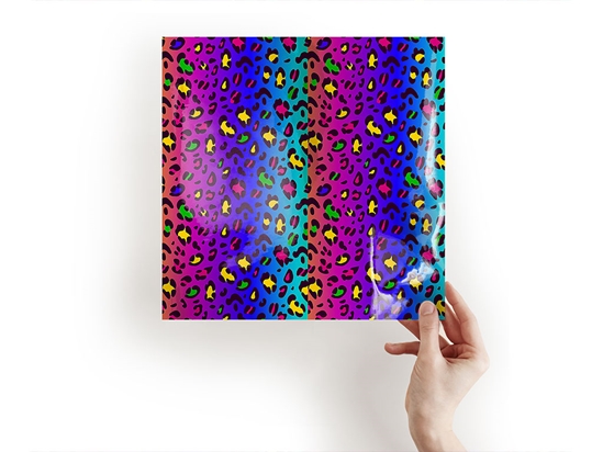 Rainbow Leopard Animal Print Craft Sheets