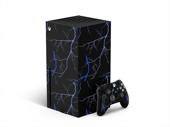 Blue Lightning Lightning XBOX DIY Decal