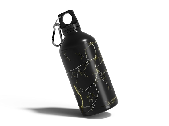 Yellow Lightning Lightning Water Bottle DIY Stickers