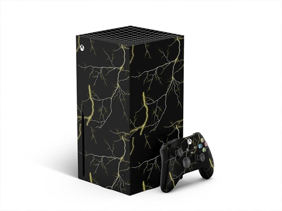 Yellow Lightning Lightning XBOX DIY Decal