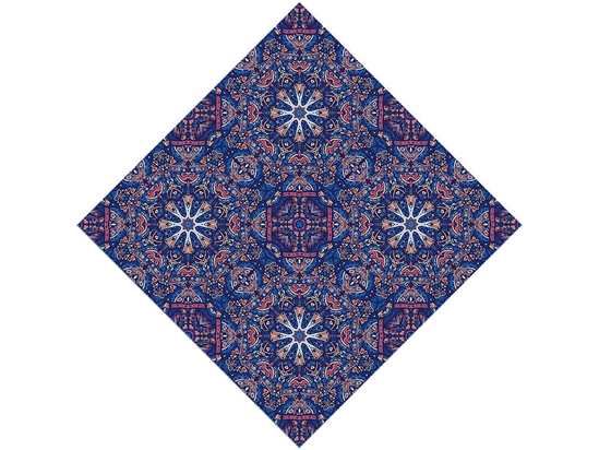 Darkened Snowflake Mandala Vinyl Wrap Pattern