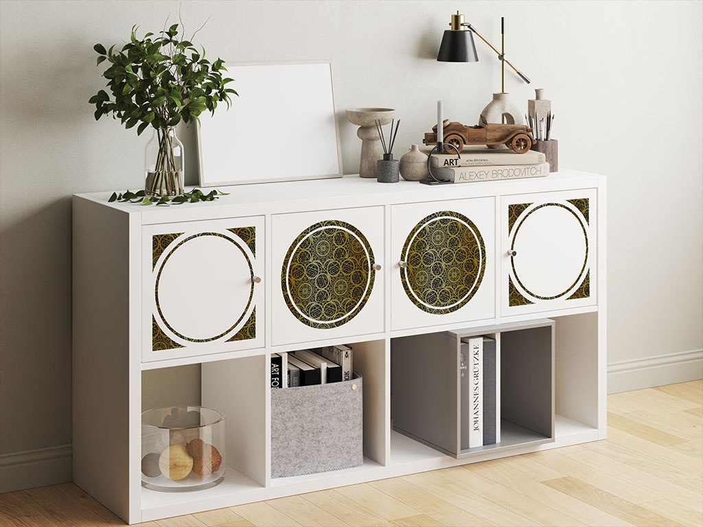 Gold Alchemy Mandala DIY Furniture Stickers