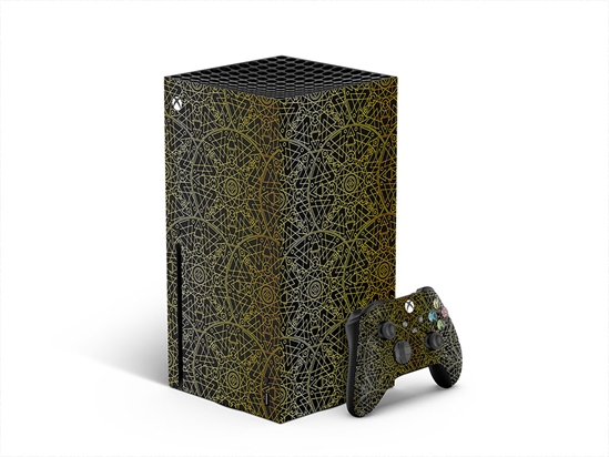 Gold Geometric Mandala XBOX DIY Decal