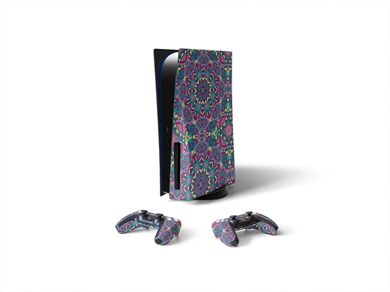 Magenta Love Mandala Sony PS5 DIY Skin