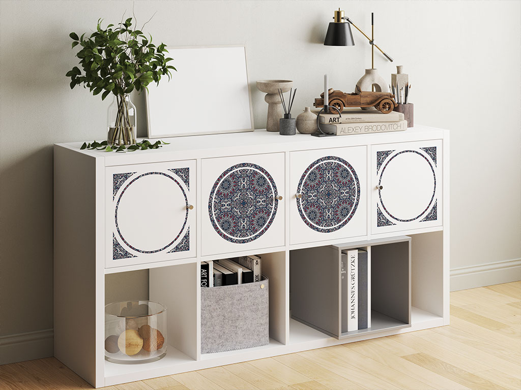 Navy Solitaire Mandala DIY Furniture Stickers