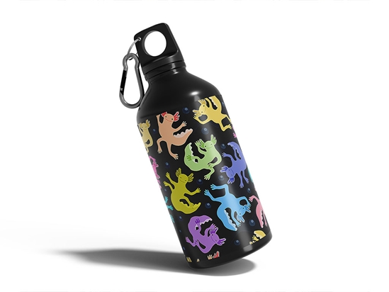 Neon Salamanders Fresh Water Water Bottle DIY Stickers