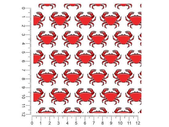 Cartoon Crabs Salt Water 1ft x 1ft Craft Sheets