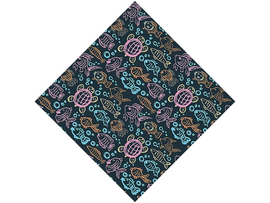 Aquatic Companions Marine Life Vinyl Wrap Pattern