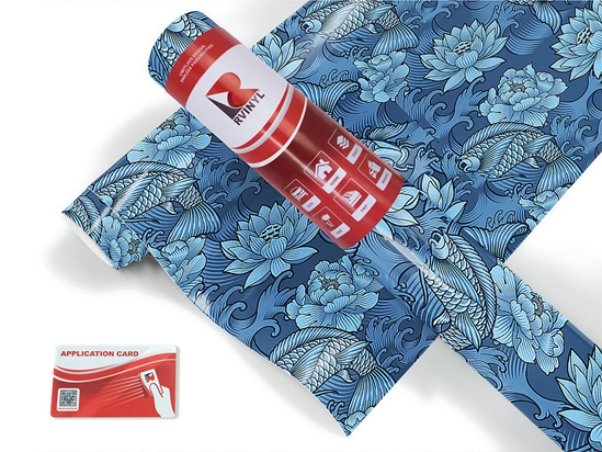 Blue Koi Salt Water Craft Vinyl Roll