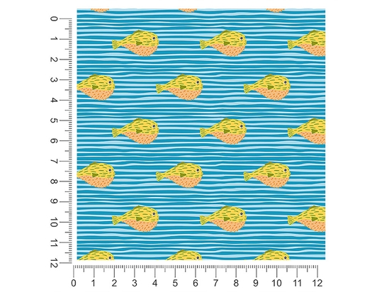 Pufferfish Journey Salt Water 1ft x 1ft Craft Sheets