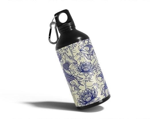 White Koi Salt Water Water Bottle DIY Stickers