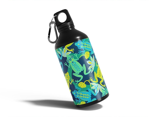 Psychedelic Pond Fresh Water Water Bottle DIY Stickers