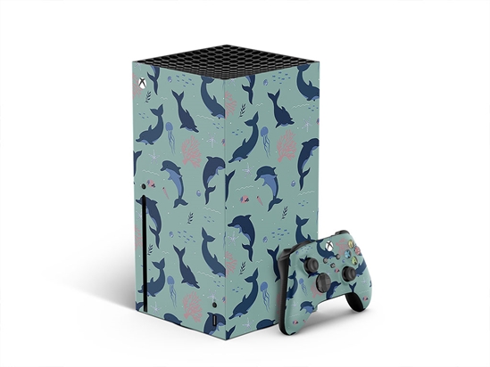 Dancing Dolphins Salt Water XBOX DIY Decal