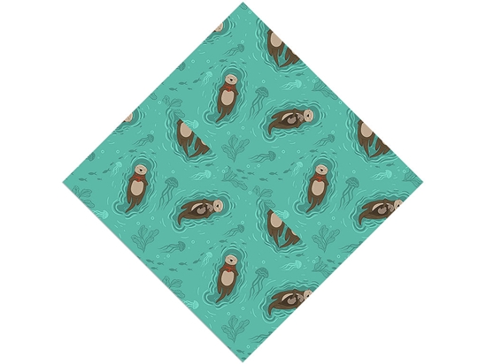 Otter Affection Marine Life Vinyl Wrap Pattern