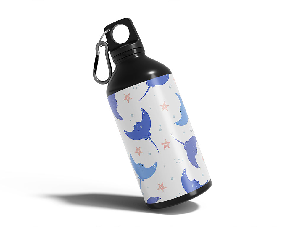 Smiling Stingray Salt Water Water Bottle DIY Stickers