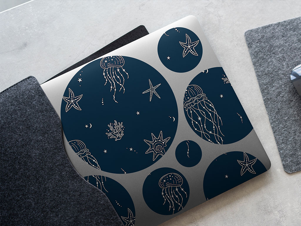 Jellyfish Constellations Salt Water DIY Laptop Stickers