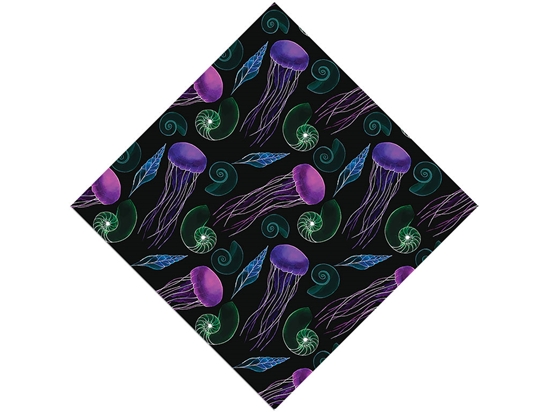 Neon Jellies Marine Life Vinyl Wrap Pattern