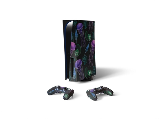 Neon Jellies Salt Water Sony PS5 DIY Skin