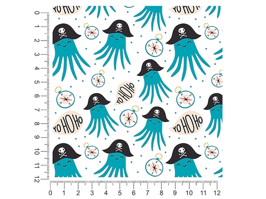 Octopus Pirates Salt Water 1ft x 1ft Craft Sheets