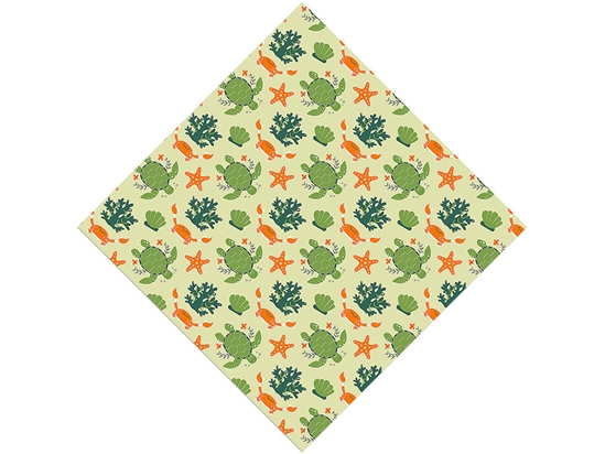 Casual Terrapins Marine Life Vinyl Wrap Pattern