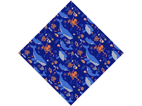 Deep Dive Marine Life Vinyl Wrap Pattern