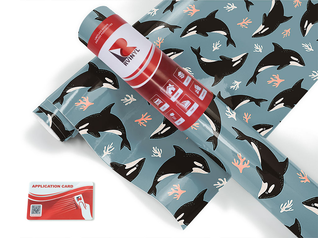 Noble Orcas Salt Water Craft Vinyl Roll