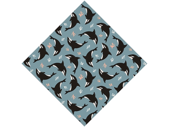 Noble Orcas Marine Life Vinyl Wrap Pattern