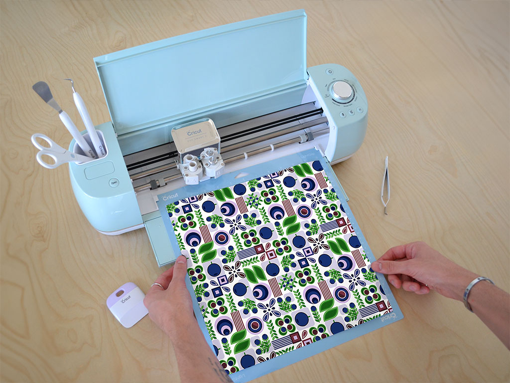 Blueberries Abound Mosaic Cricut Compatible Vinyl