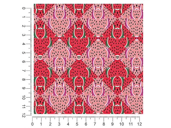 Juicy Watermelon Mosaic 1ft x 1ft Craft Sheets