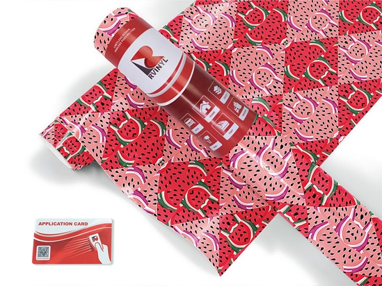 Juicy Watermelon Mosaic Craft Vinyl Roll